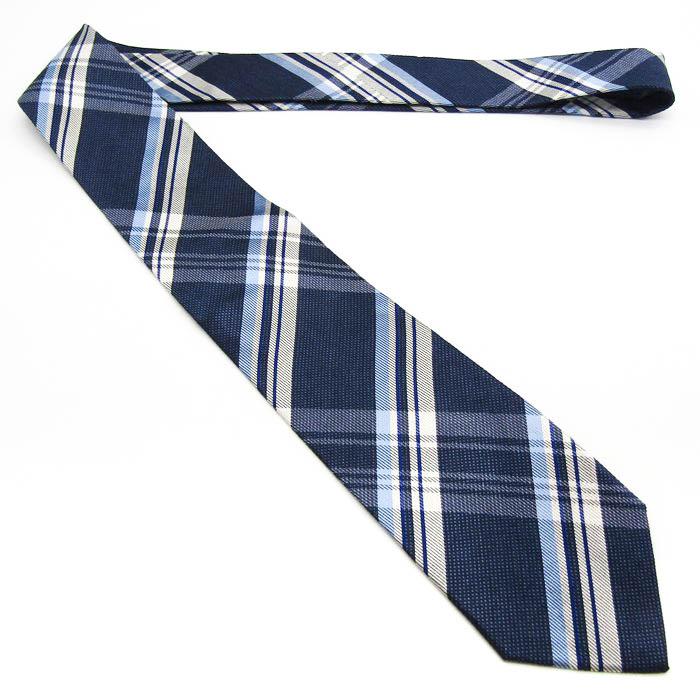 ヴィサルノ ブランド ネクタイ チェック柄 シルク 日本製 PO メンズ