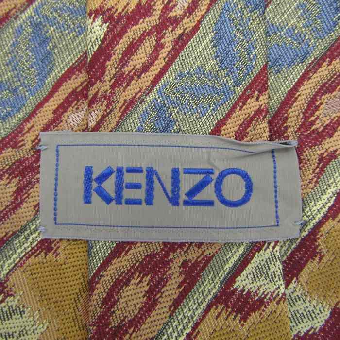 KENZO（ケンゾー） ブランド ネクタイ ストライプ柄 花柄 シルク PO