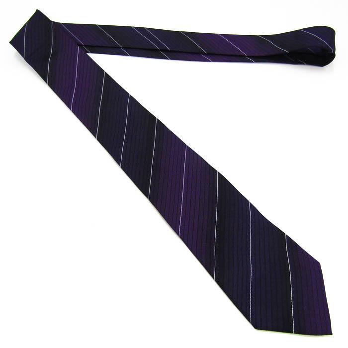 マージマサトモ ブランド ネクタイ ストライプ柄 シルク PO メンズ