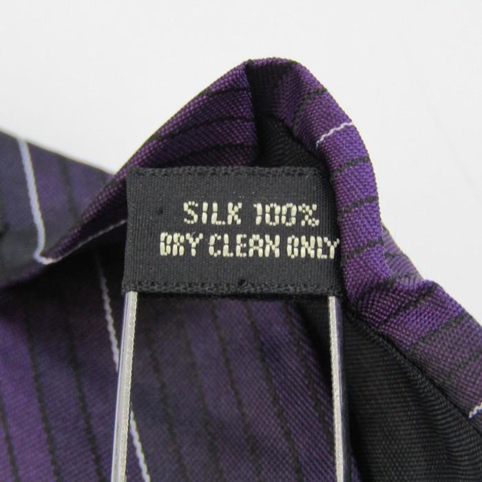 マージマサトモ ブランド ネクタイ ストライプ柄 シルク PO メンズ