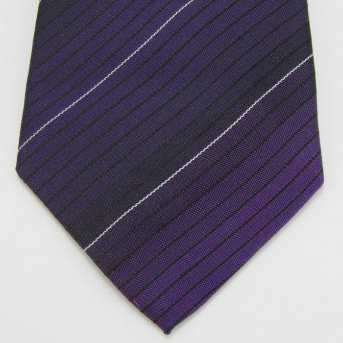 マージマサトモ ブランド ネクタイ ストライプ柄 シルク PO メンズ