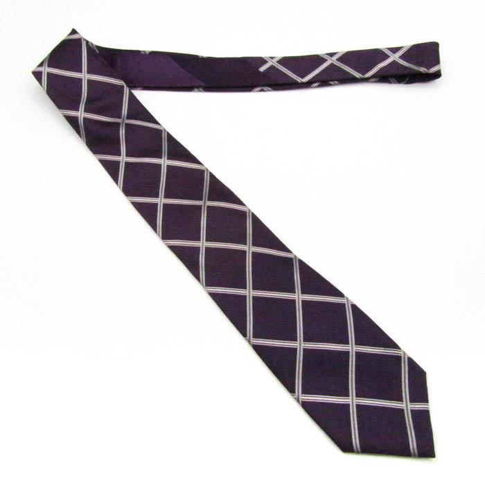 Marie Claire（マリ クレール） ブランド ネクタイ チェック柄 シルク