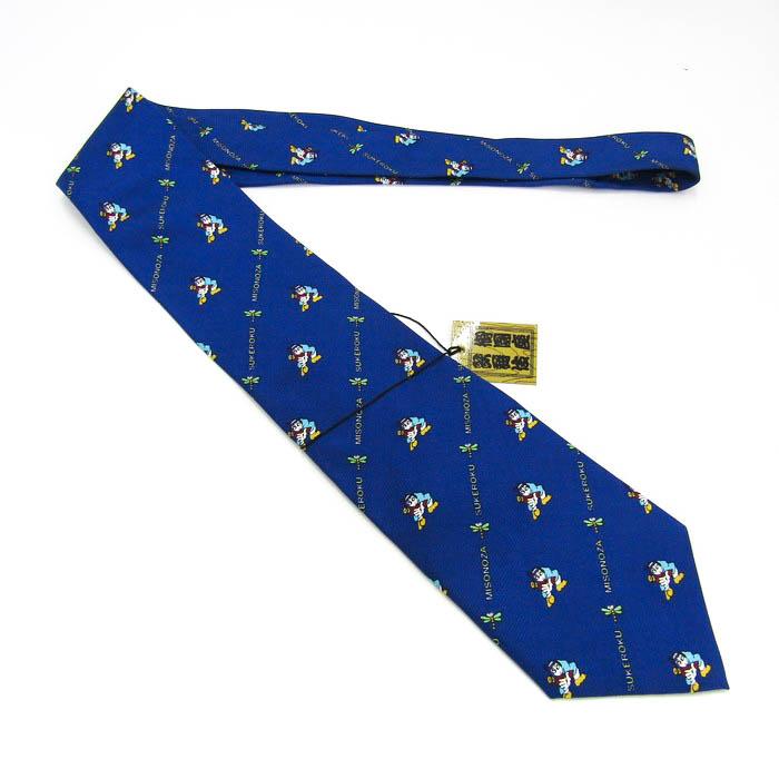 御園座 ブランド ネクタイ ロゴ 歌舞伎 ストライプ柄 シルク 未使用