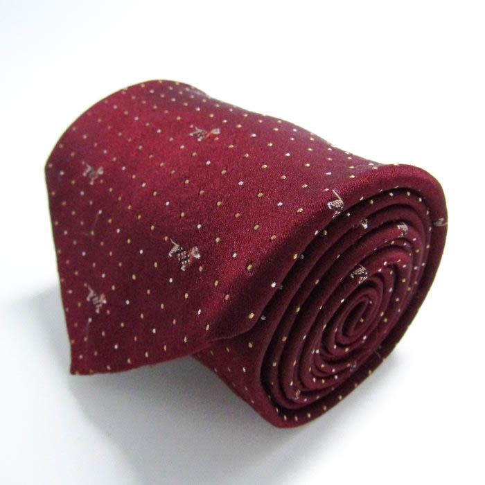 DAKS（ダックス） ブランド ネクタイ 小紋柄 ドット 動物柄 犬 シルク