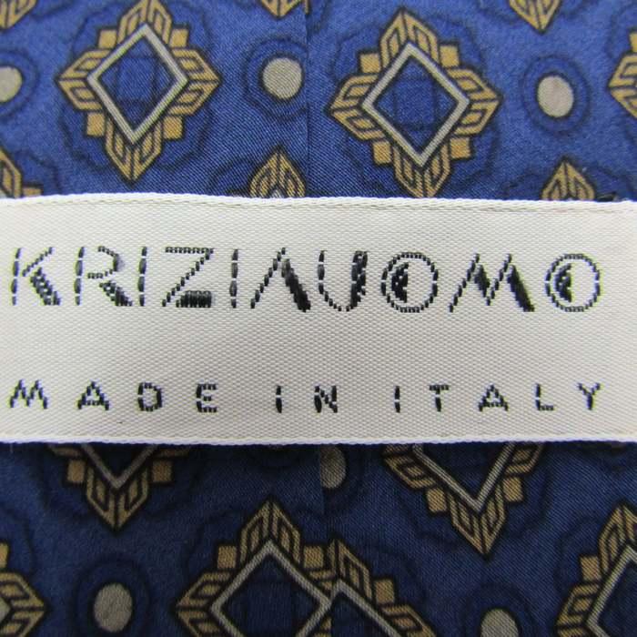 クリッツアウォモ ブランド ネクタイ シルク 小紋柄 ドット柄 PO メンズ ネイビー KRIZIA UOMO |  | 03