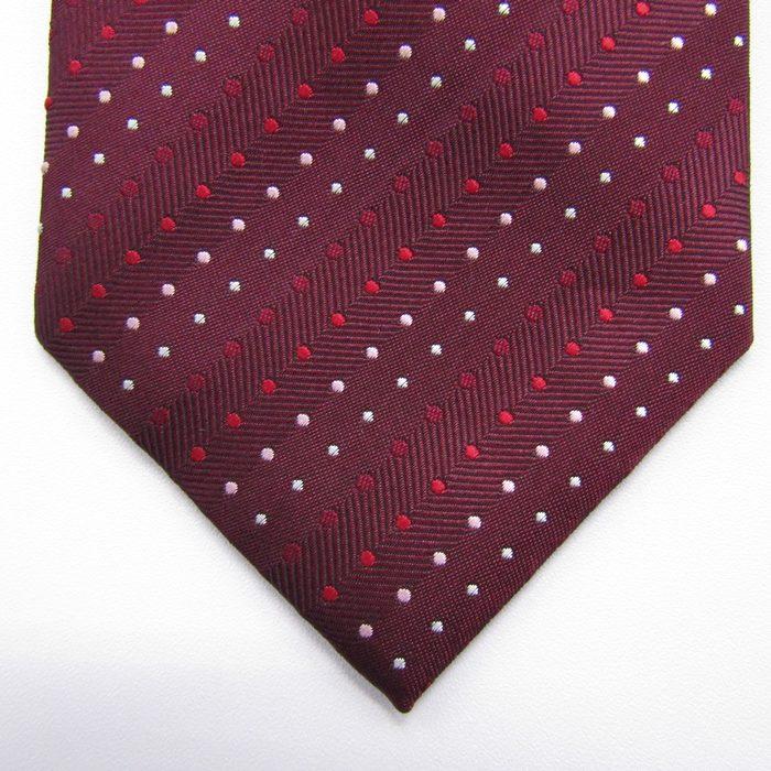 FILA（フィラ） ブランド ネクタイ ストライプ柄 ドット シルク PO