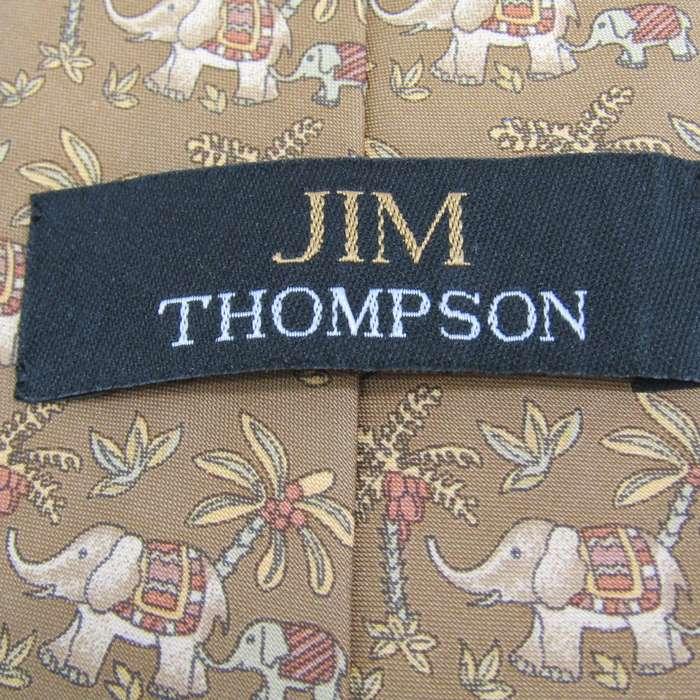 ジムトンプソン（JIM THOMPSON） ブランド ネクタイ 総柄 動物柄 ゾウ