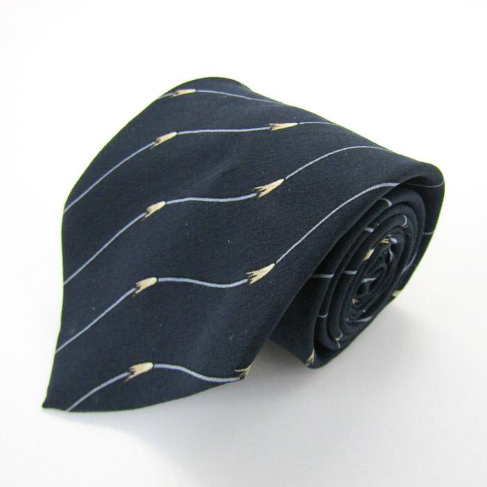 LANVIN ネクタイ ブラウン ブラック ストライプ 光沢 LANVIN（ランバン） 並行輸入品 ネクタイ LANVIN PARIS Tie シルク100