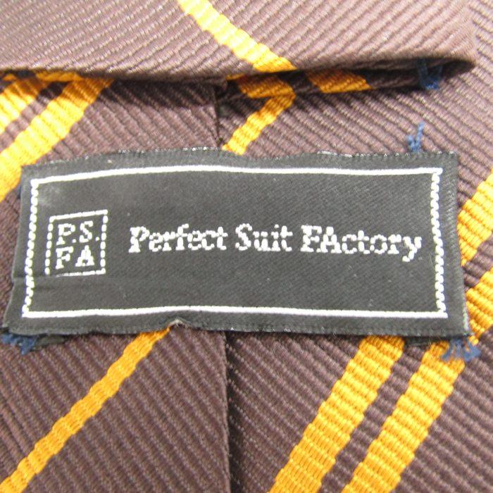 パーフェクトスーツファクトリー ブランド ネクタイ ストライプ柄 PO