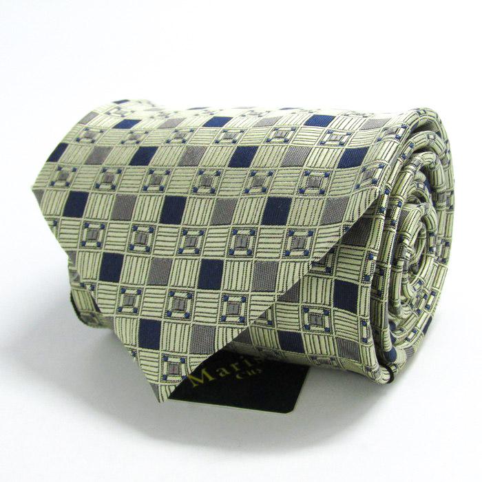 マリスコ ブランド ネクタイ チェック柄 シルク 未使用タグ付 PO メンズ ネイビー Marisco の商品画像