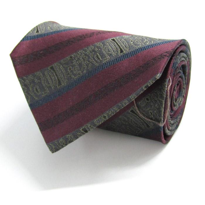 ラセール ブランド ネクタイ ストライプ柄 シルク 日本製 未使用タグ付