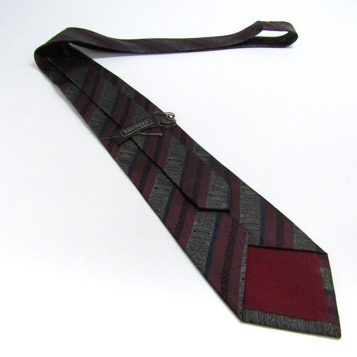 ラセール ブランド ネクタイ ストライプ柄 シルク 日本製 未使用タグ付