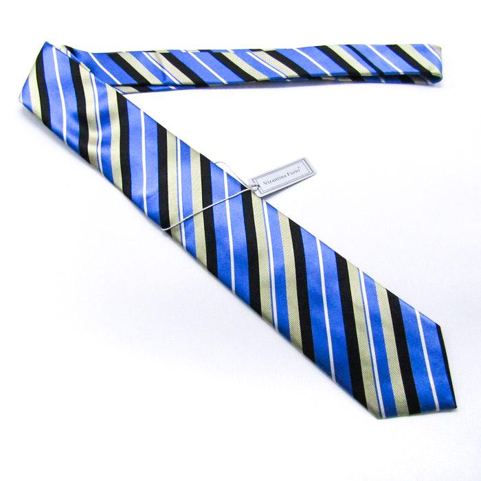 Vizantina Fazio ブランド ネクタイ ストライプ柄 シルク 未使用タグ付