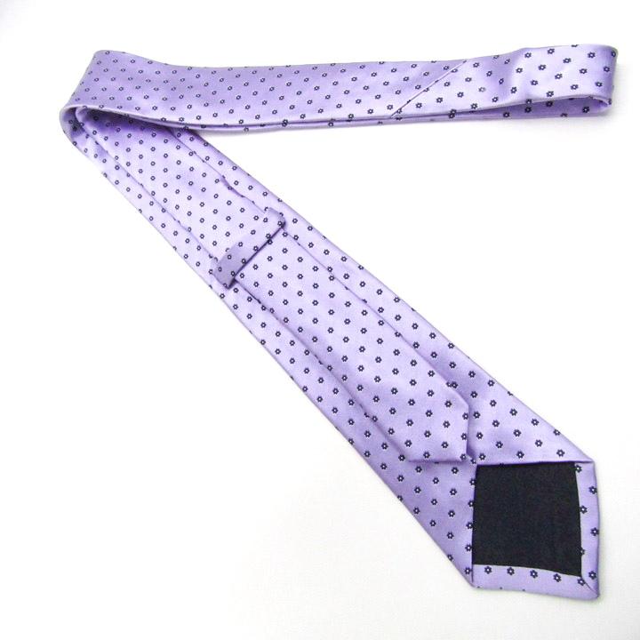 五大陸 ブランド ネクタイ ドット 小紋柄 花柄 シルク 日本製 PO メンズ パープル gotairiku |  | 02