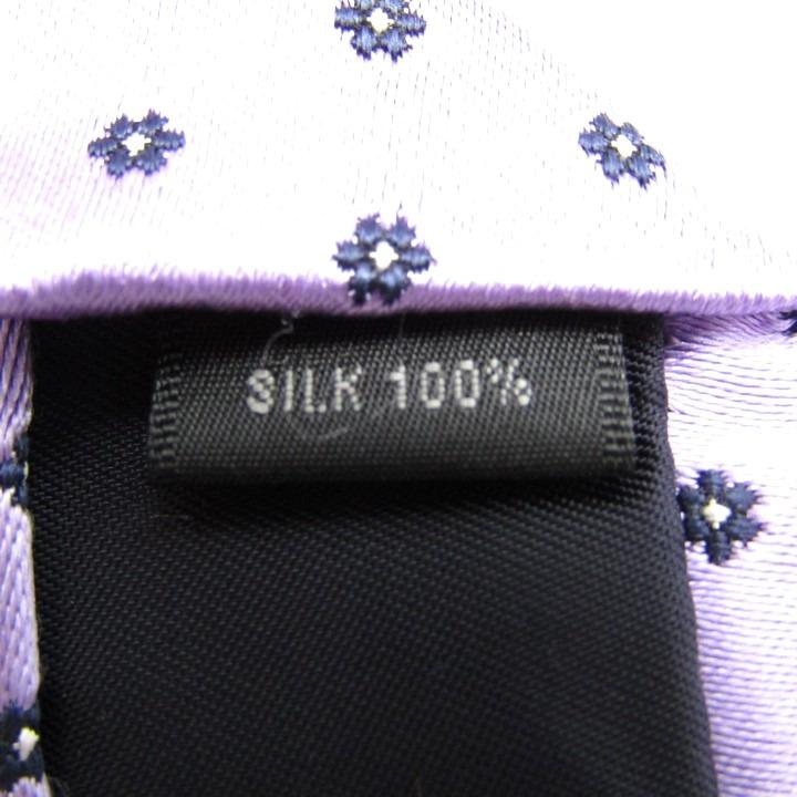 五大陸 ブランド ネクタイ ドット 小紋柄 花柄 シルク 日本製 PO メンズ パープル gotairiku |  | 04