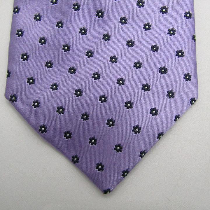 五大陸 ブランド ネクタイ ドット 小紋柄 花柄 シルク 日本製 PO メンズ パープル gotairiku |  | 05
