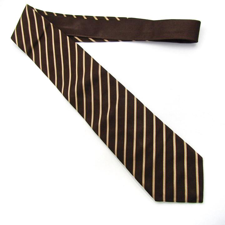 五大陸 ブランド ネクタイ シルク ストライプ柄 無地ソリッド チェンジタイ PO メンズ ブラウン gotairiku |  | 01