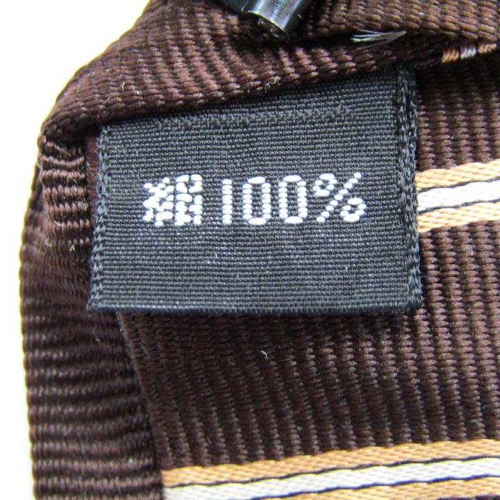 五大陸 ブランド ネクタイ シルク ストライプ柄 無地ソリッド チェンジタイ PO メンズ ブラウン gotairiku |  | 04