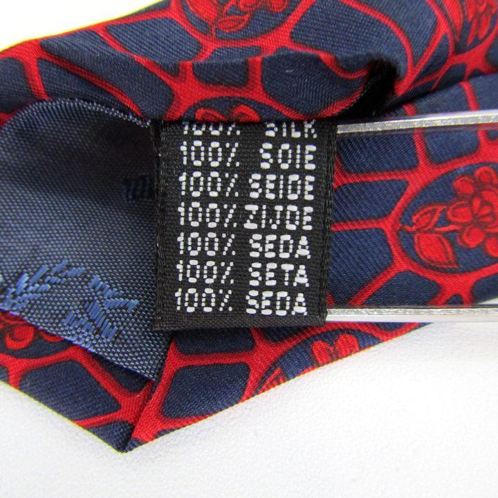 エム・シー・エム ブランド ネクタイ シルク 格子柄 花柄 総柄 ワイドタイ PO メンズ ネイビー MCM | MCM | 04