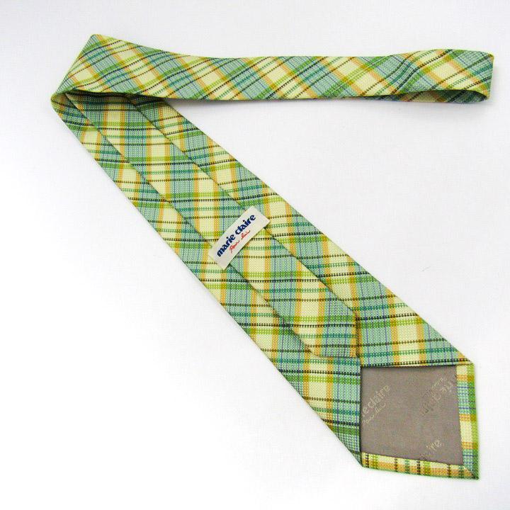 Marie Claire（マリ クレール） ブランド ネクタイ シルク チェック柄