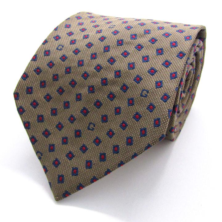 GHERARDINI（ゲラルディーニ） ブランド ネクタイ ロゴ 小紋柄