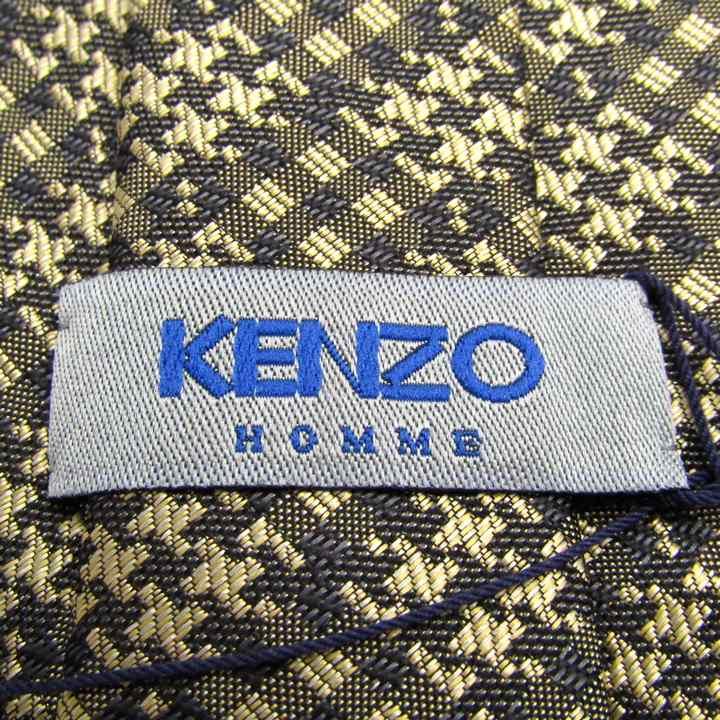 KENZO ケンゾー ブランド ネクタイ シルク チェック柄 未使用品