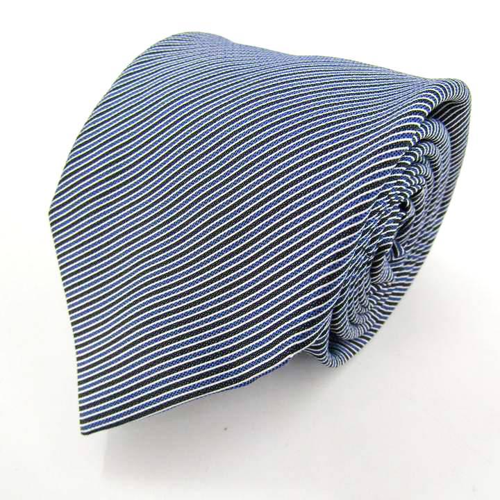 オリヒカ ブランド ネクタイ シルク ストライプ柄 PO メンズ ネイビー
