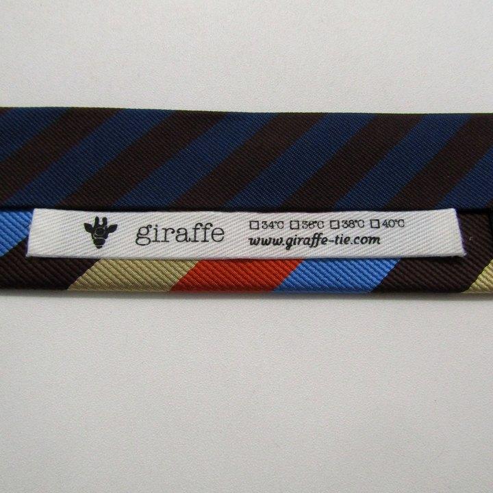 giraffe（ジラフ） ブランド ネクタイ ストライプ柄 パネル柄 シルク