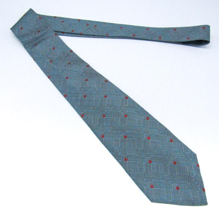 シャルル・ジョルダン ブランド ネクタイ チェック柄 コットン シルク イタリア製 PO メンズ ブルー CHARLES JOURDAN |  | 01