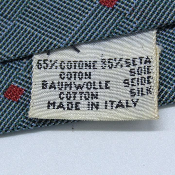 シャルル・ジョルダン ブランド ネクタイ チェック柄 コットン シルク イタリア製 PO メンズ ブルー CHARLES JOURDAN |  | 04