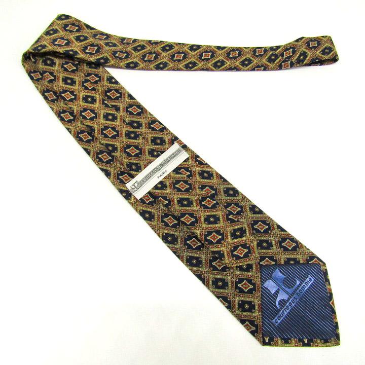 クレージュ ブランド ネクタイ 総柄 チェック柄 小紋柄 格子柄 ダイヤ柄 PO メンズ ネイビー courreges | courreges | 02