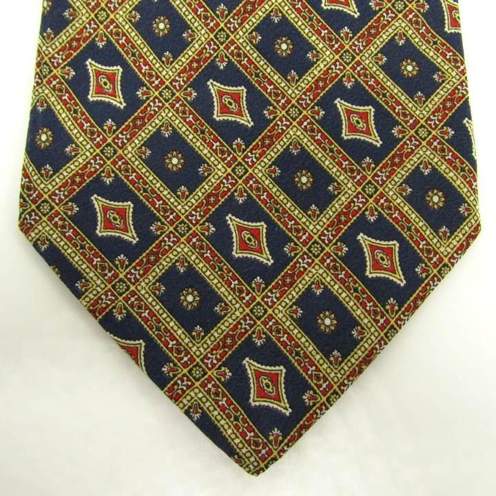 クレージュ ブランド ネクタイ 総柄 チェック柄 小紋柄 格子柄 ダイヤ柄 PO メンズ ネイビー courreges | courreges | 05