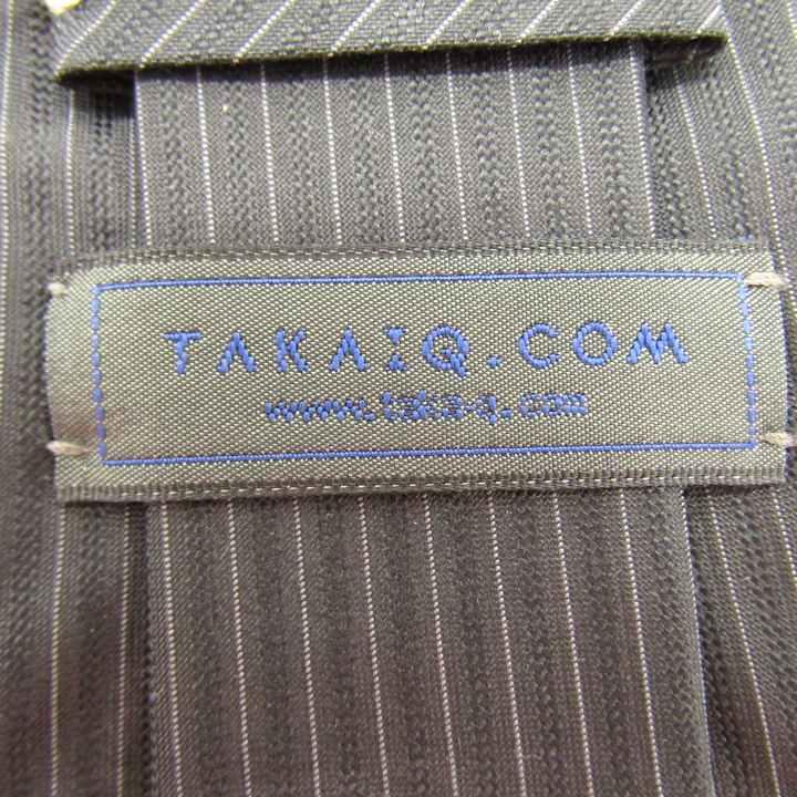 タカキュー ブランド ネクタイ ストライプ柄 パネル柄 シルク PO メンズ ブラック TAKA Q |  | 03