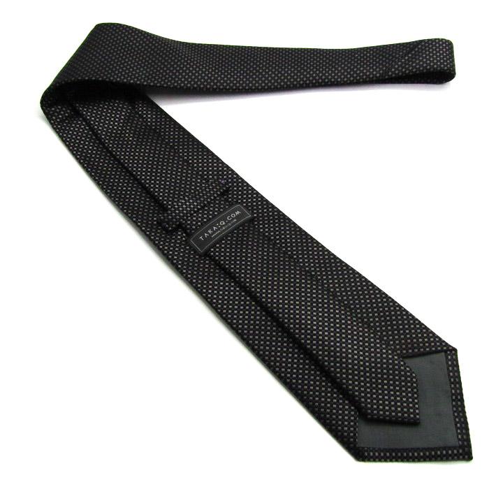 タカキュー ブランド ネクタイ チェック柄 格子柄 シルク 日本製 PO メンズ ネイビー TAKA Q |  | 02