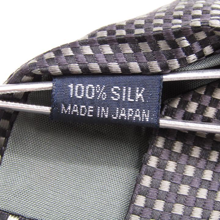 タカキュー ブランド ネクタイ チェック柄 格子柄 シルク 日本製 PO メンズ ネイビー TAKA Q |  | 04
