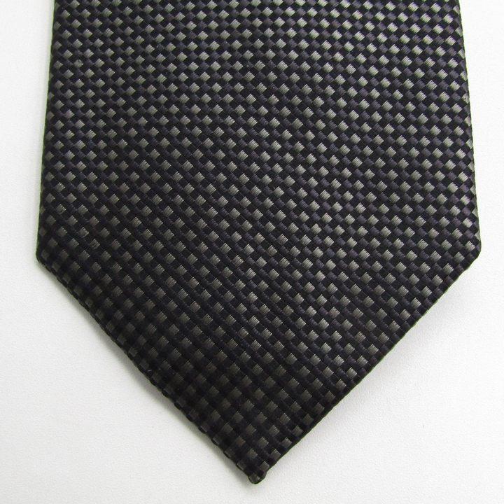 タカキュー ブランド ネクタイ チェック柄 格子柄 シルク 日本製 PO メンズ ネイビー TAKA Q |  | 05