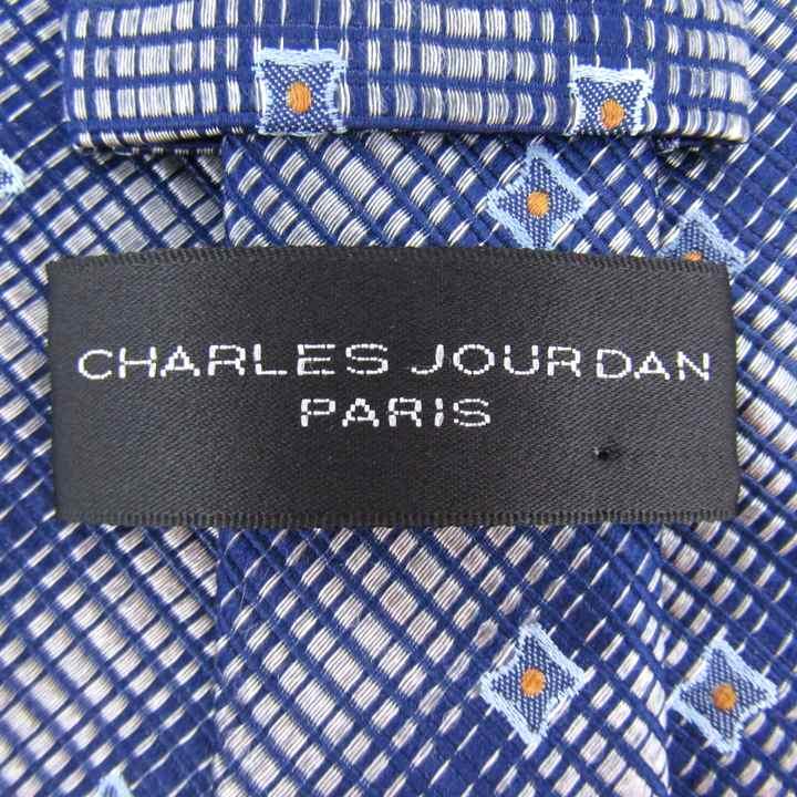シャルル・ジョルダン ブランドネクタイ チェック柄 小紋柄 格子柄 シルク PO メンズ ネイビー CHARLES JOURDAN |  | 03