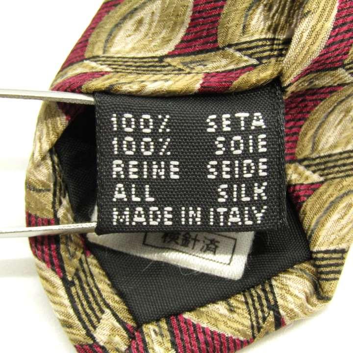 クリッツアウォモ ブランドネクタイ 総柄 ドット パネル柄 シルク イタリア製 PO メンズ ベージュ KRIZIA UOMO |  | 04