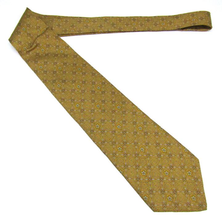 ピエールカルダン ブランドネクタイ チェック柄 ドット 花柄 シルク フランス製 PO メンズ イエロー Pierre Cardin |  | 01