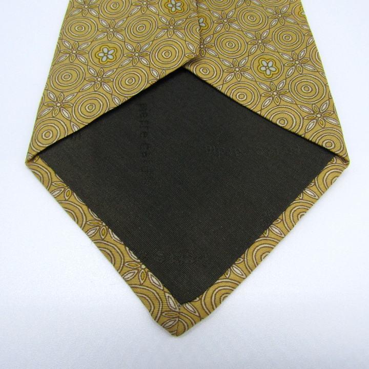 ピエールカルダン ブランドネクタイ チェック柄 ドット 花柄 シルク フランス製 PO メンズ イエロー Pierre Cardin |  | 05