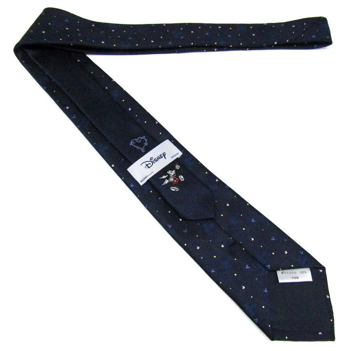 ディズニー ブランドネクタイ ミッキー ドット キャラクター柄 PO メンズ ネイビー Disney | Disney | 02