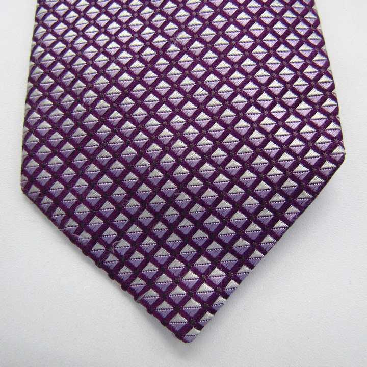 ヒューゴボス ペイズリー 花柄 シルク 100% ネクタイ パープル イタリア製 HUGO BOSS（ヒューゴ・ボス） ネクタイ メンズ シルク混 フラワー柄