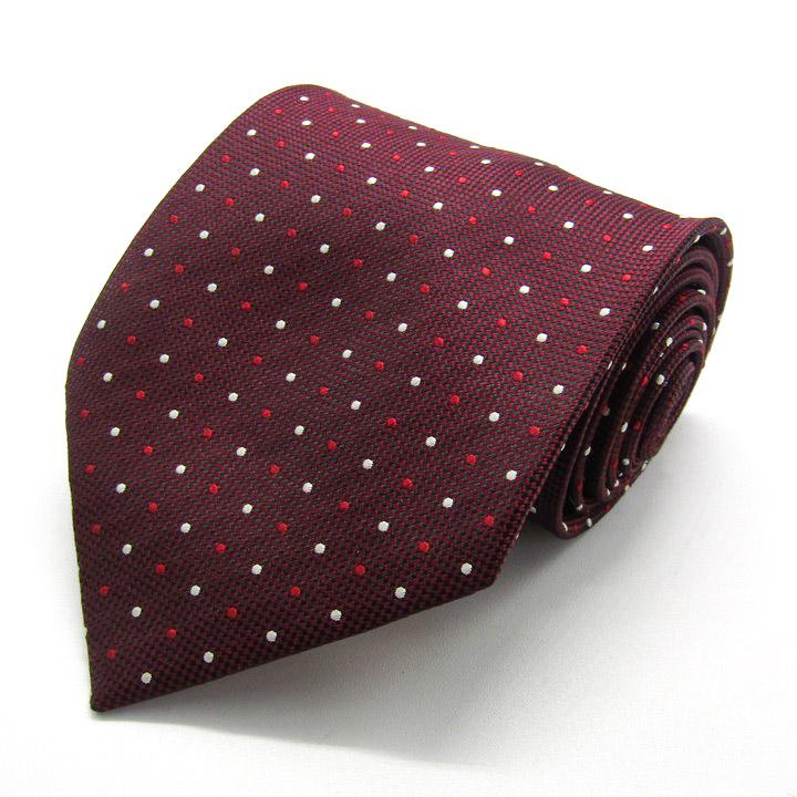 クリッツアウォモ ブランド ネクタイ ドット柄 シルク イタリア製 PO メンズ レッド KRIZIA UOMO | 