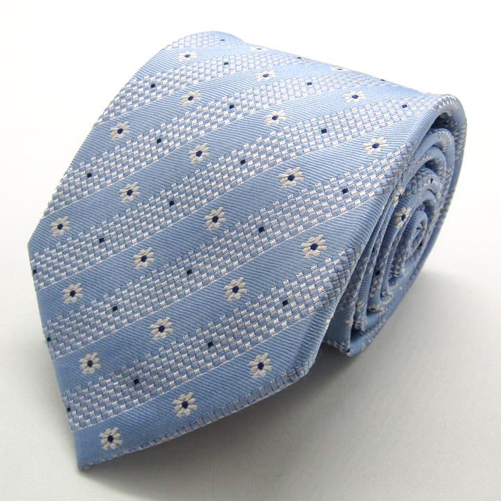 シャルル・ジョルダン ブランド ネクタイ ストライプ柄 花柄 小紋柄 シルク PO メンズ ブルー CHARLES JOURDAN | 