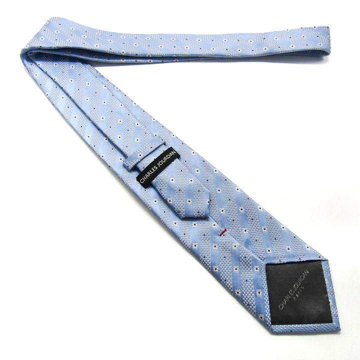 シャルル・ジョルダン ブランド ネクタイ ストライプ柄 花柄 小紋柄 シルク PO メンズ ブルー CHARLES JOURDAN |  | 02