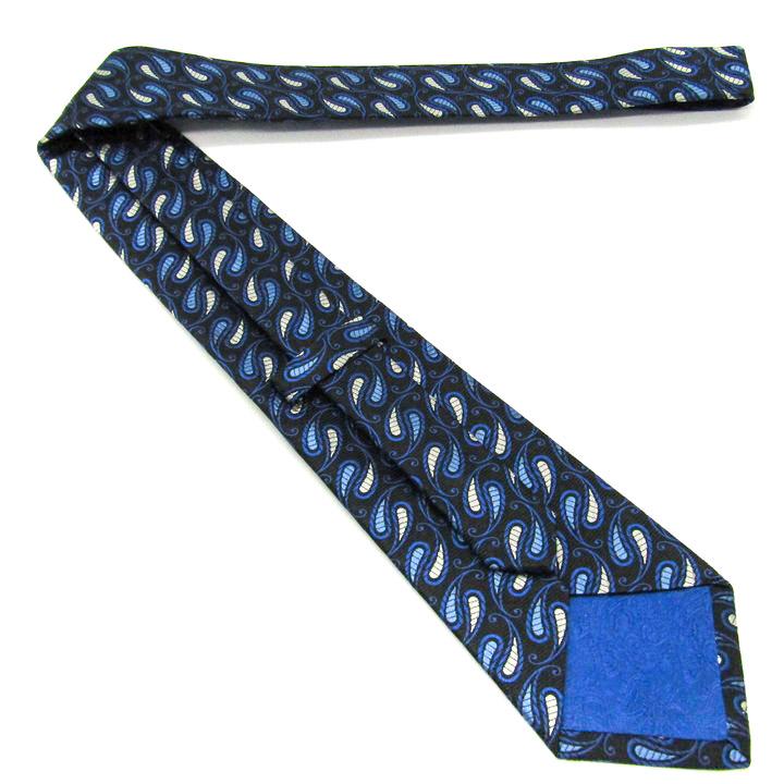 TURNBULL & ASSER ペイズリー ネクタイHAND MADE 英国 ターンブル＆アッサー ブランド ネクタイ ペイズリー柄 シルク 英国製