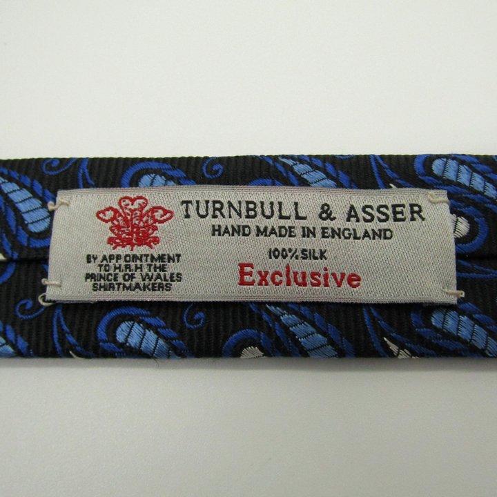 ターンブル＆アッサー ブランド ネクタイ ペイズリー柄 シルク 英国製