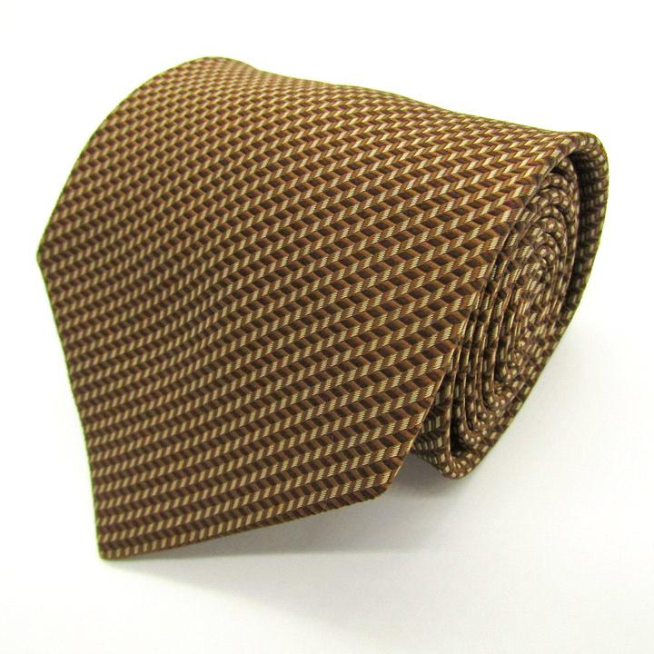 タケオキクチ ブランド ネクタイ ヘリンボーン柄 シルク PO メンズ ブラウン TAKEO KIKUCHI | TAKEO KIKUCHI