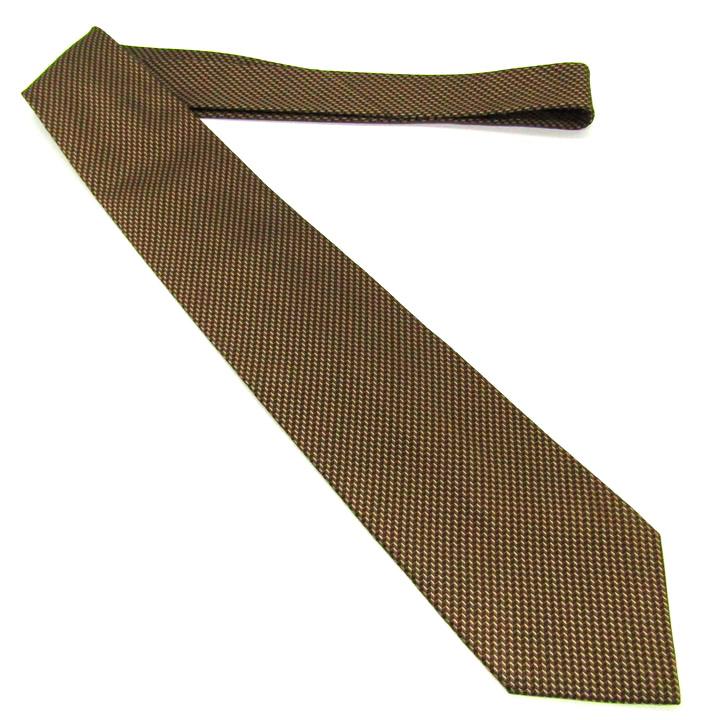 タケオキクチ ブランド ネクタイ ヘリンボーン柄 シルク PO メンズ ブラウン TAKEO KIKUCHI | TAKEO KIKUCHI | 01