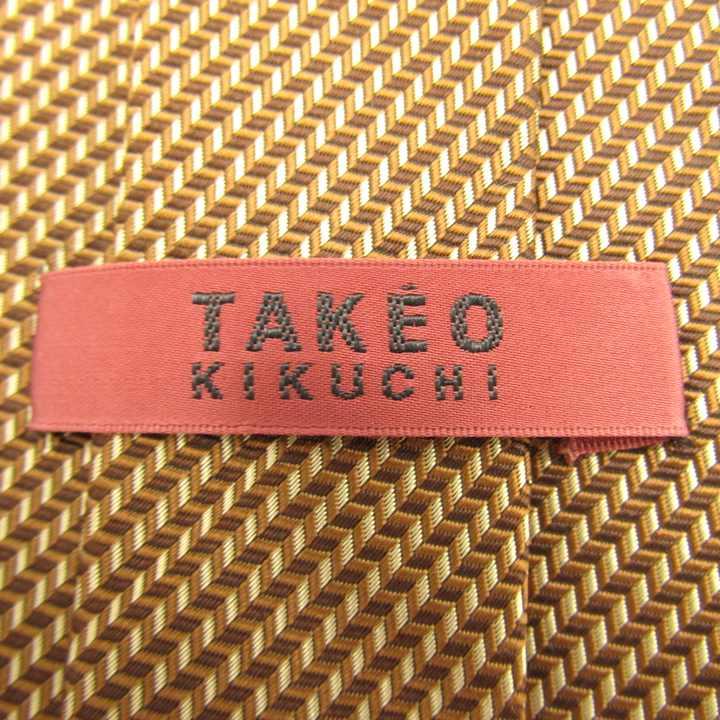 タケオキクチ ブランド ネクタイ ヘリンボーン柄 シルク PO メンズ ブラウン TAKEO KIKUCHI | TAKEO KIKUCHI | 03